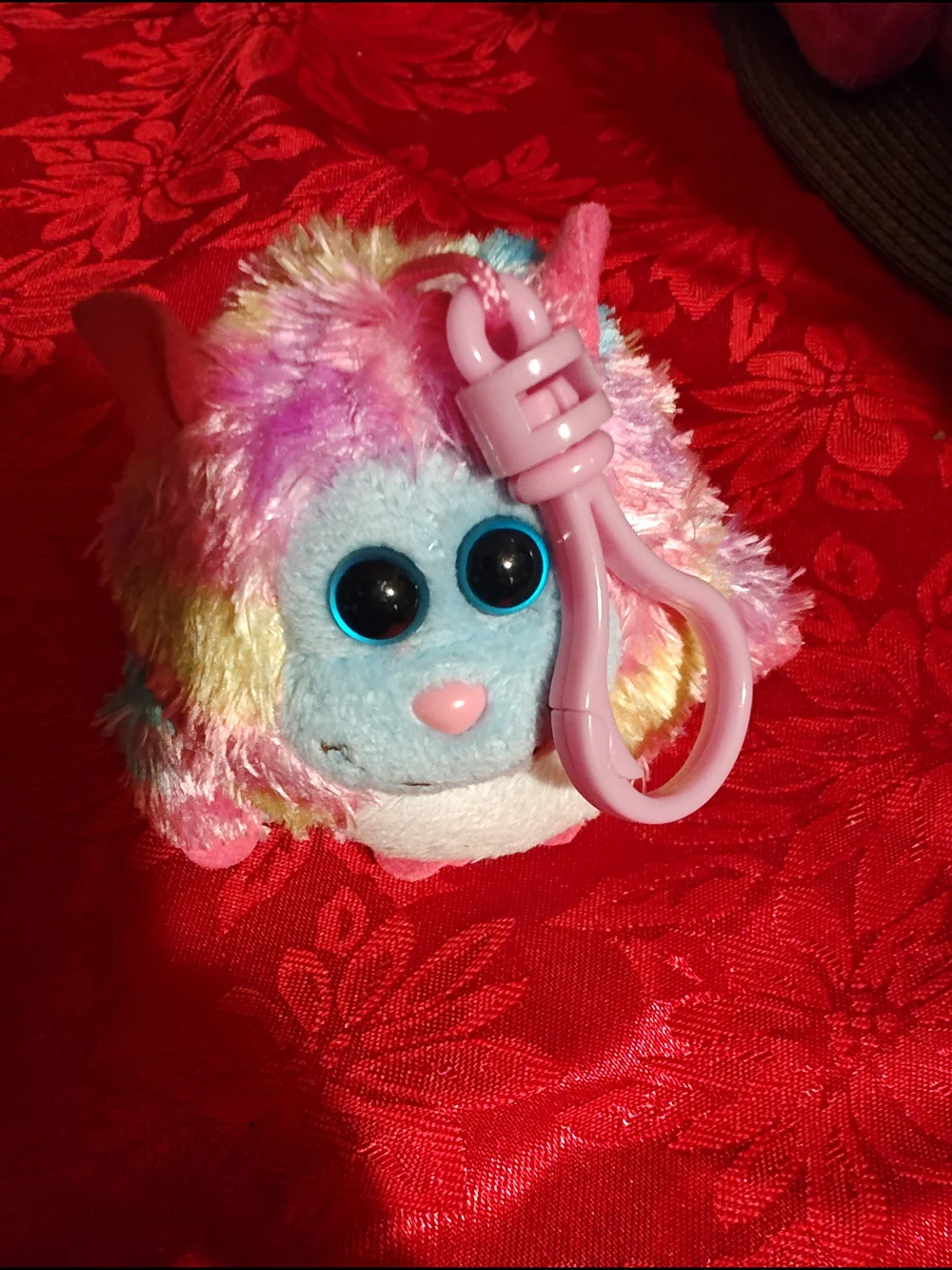 Ty Willy Monster Buddy with Pastel Pink, Blue, Yellow Fur